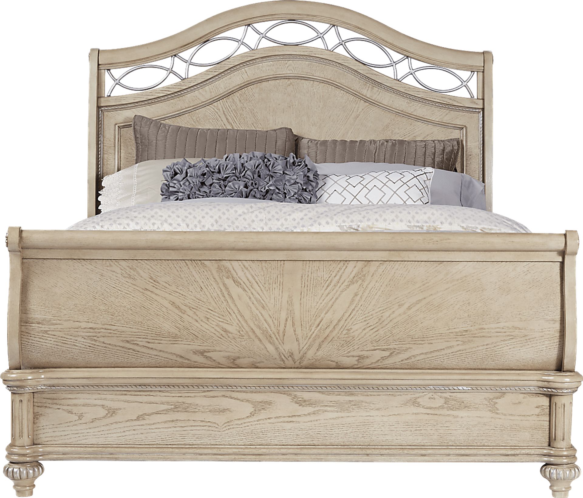 Laurel View Sand 3 Pc King Sleigh Bed - Image 1