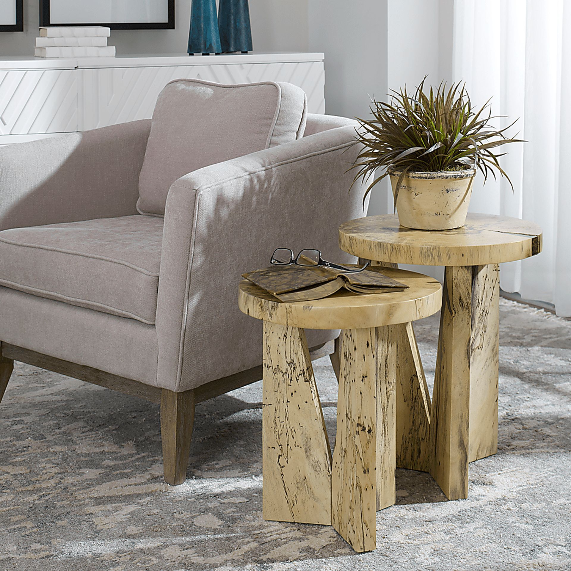 Laurelhill Brown Nesting Tables, Set of 2 - Image 7