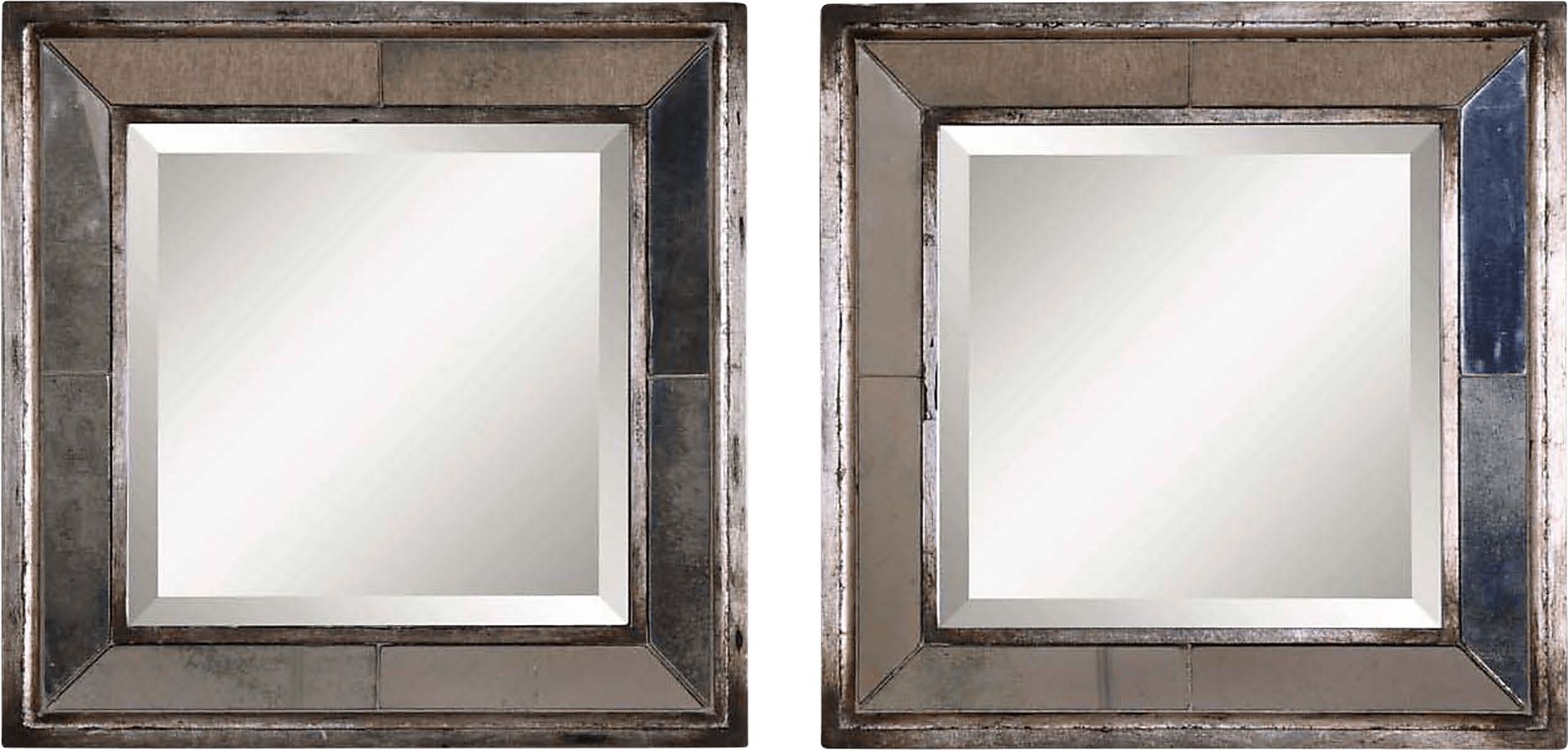 Laurelmont Silver Mirror, Set of 2 - Image 1