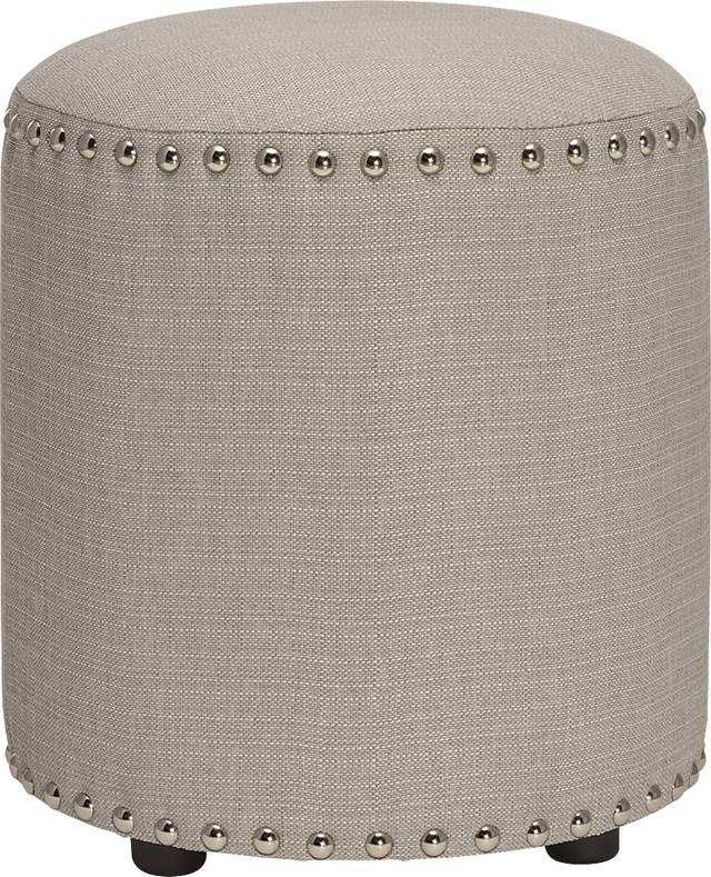 Laurena Gray Vanity Stool - Thumbnail - Image 1