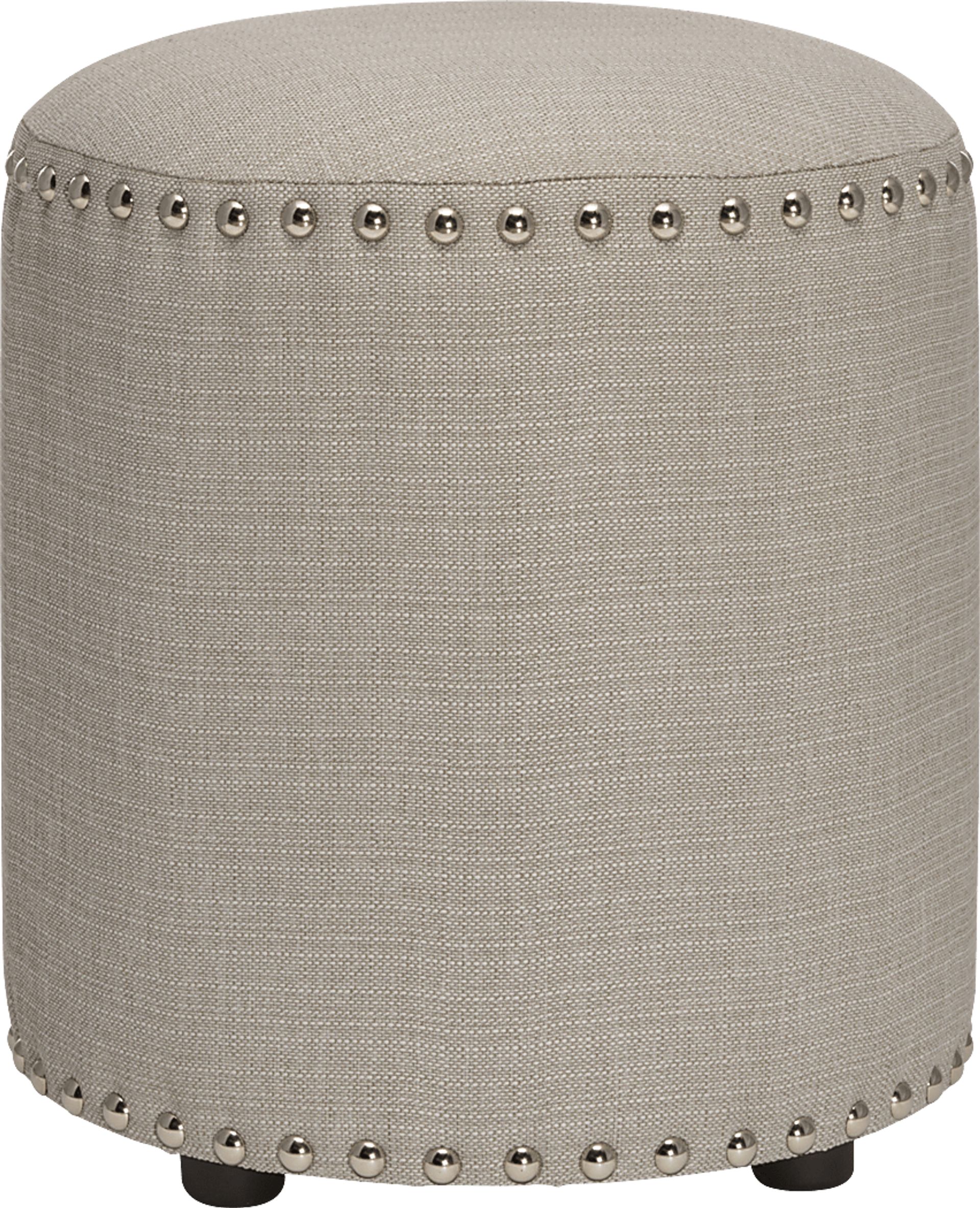 Laurena Gray Vanity Stool - Image 1