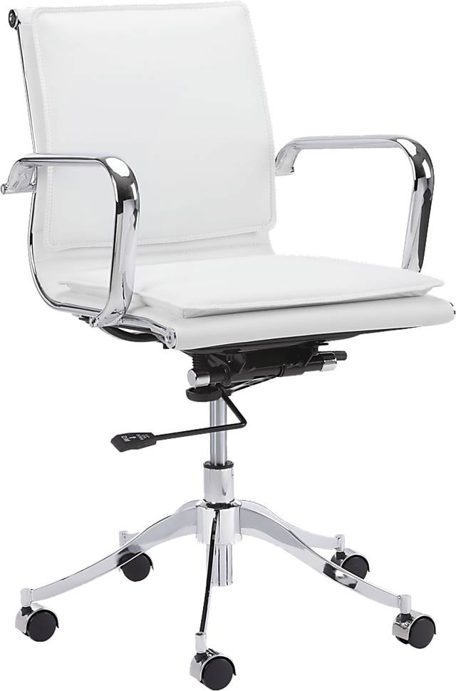 Laurian White Desk Chair - Thumbnail - Image 1