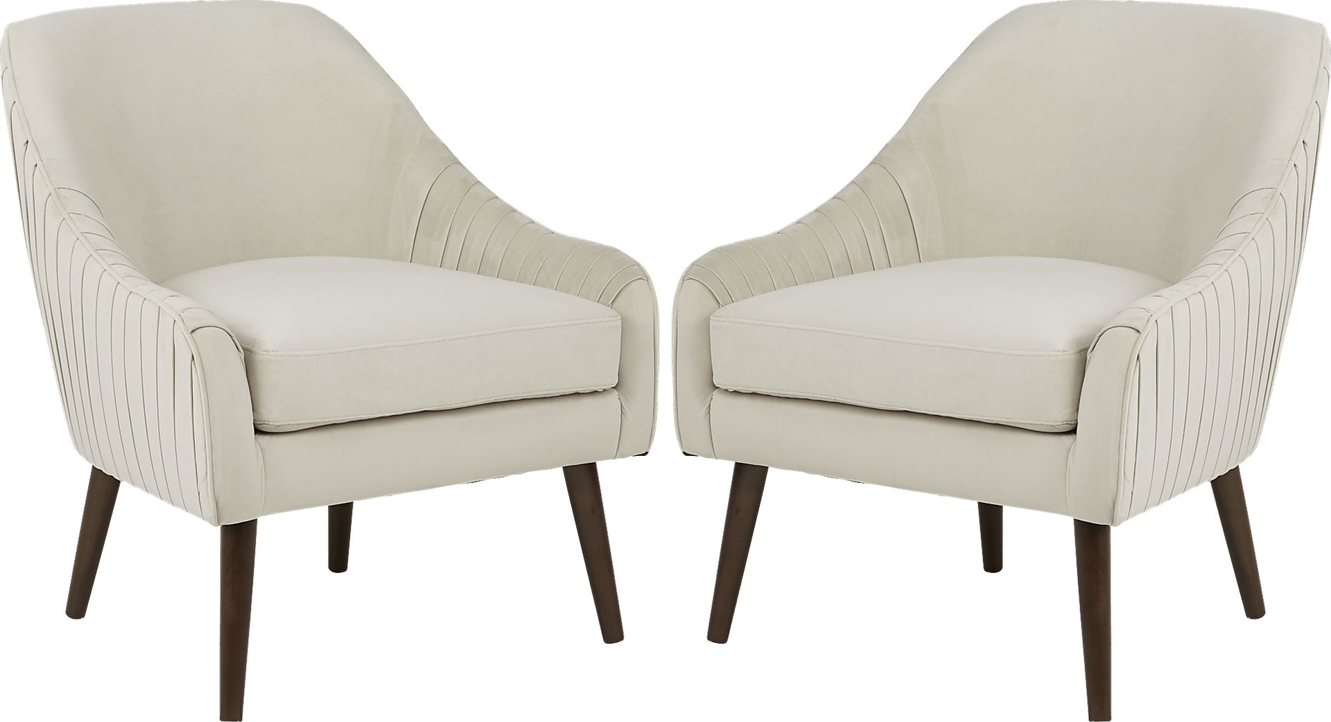 Laurianne Beige Accent Chair - Set of 2 - Image 1