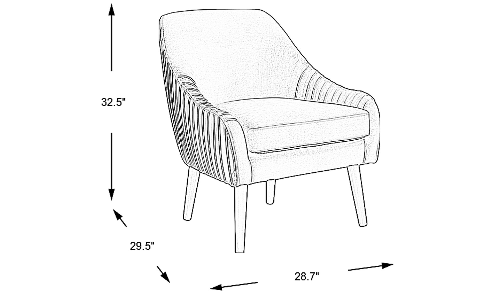 Dimension Image. Please refer to the Dimension Tab on this page for dimension details.