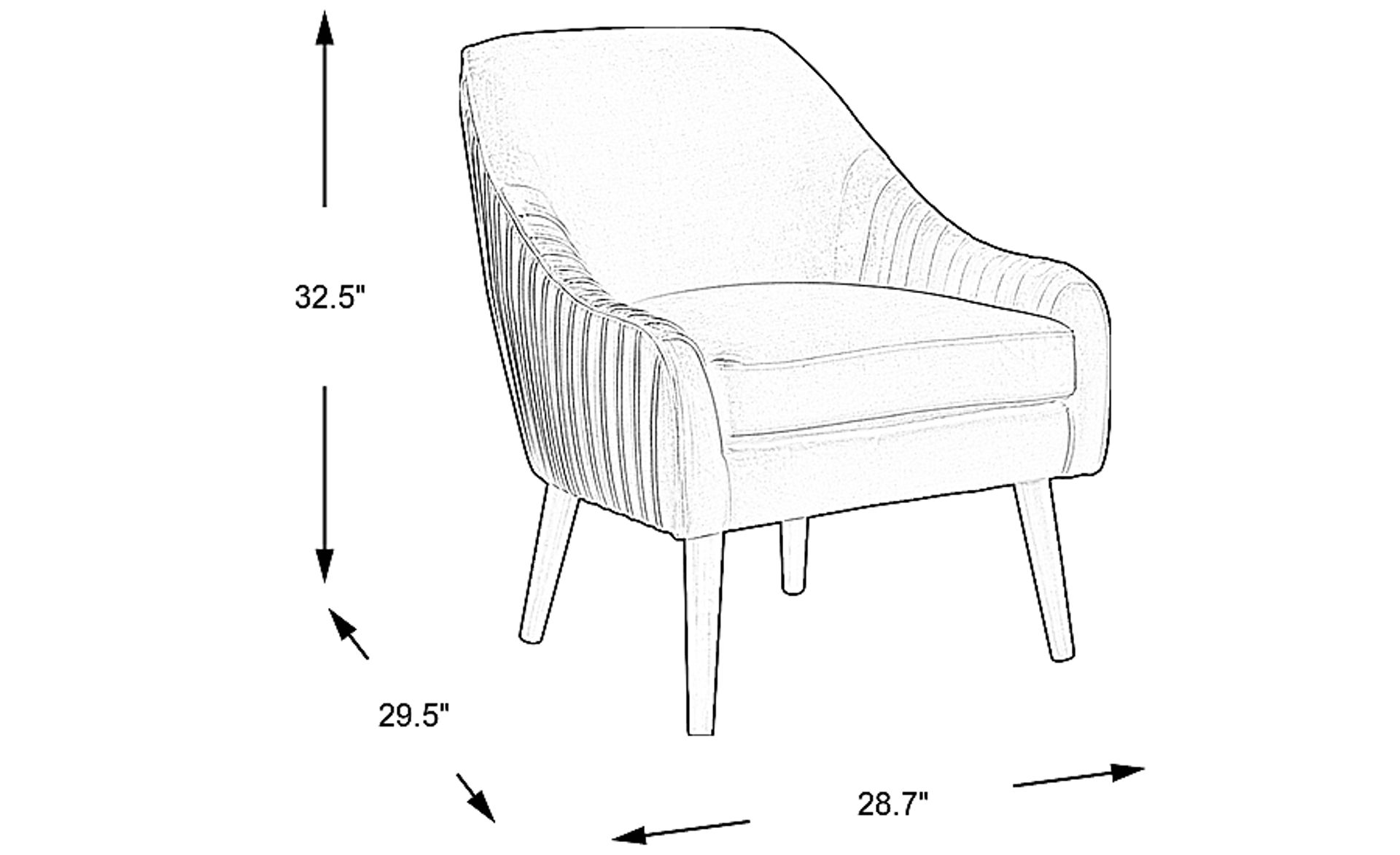 Dimension Image. Please refer to the Dimension Tab on this page for dimension details.