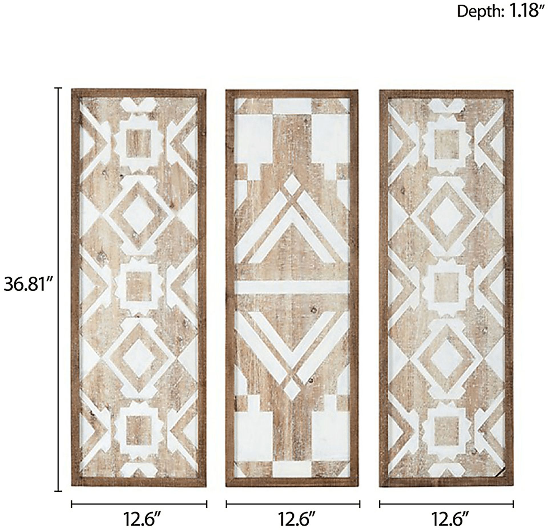 Lauriel Natural Wall Decor, Set of 3 - Image 6