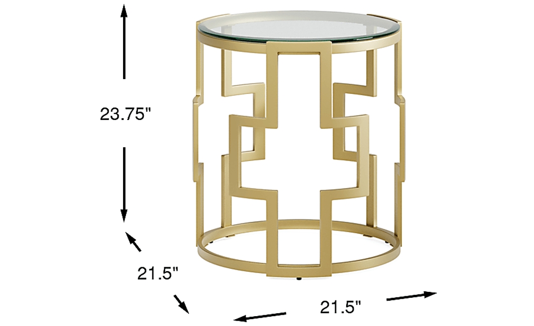 Laurier Park Bronze End Table