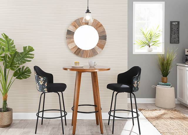 Laurina Black Counter Height Stool, Set of 2 - Thumbnail - Image 11