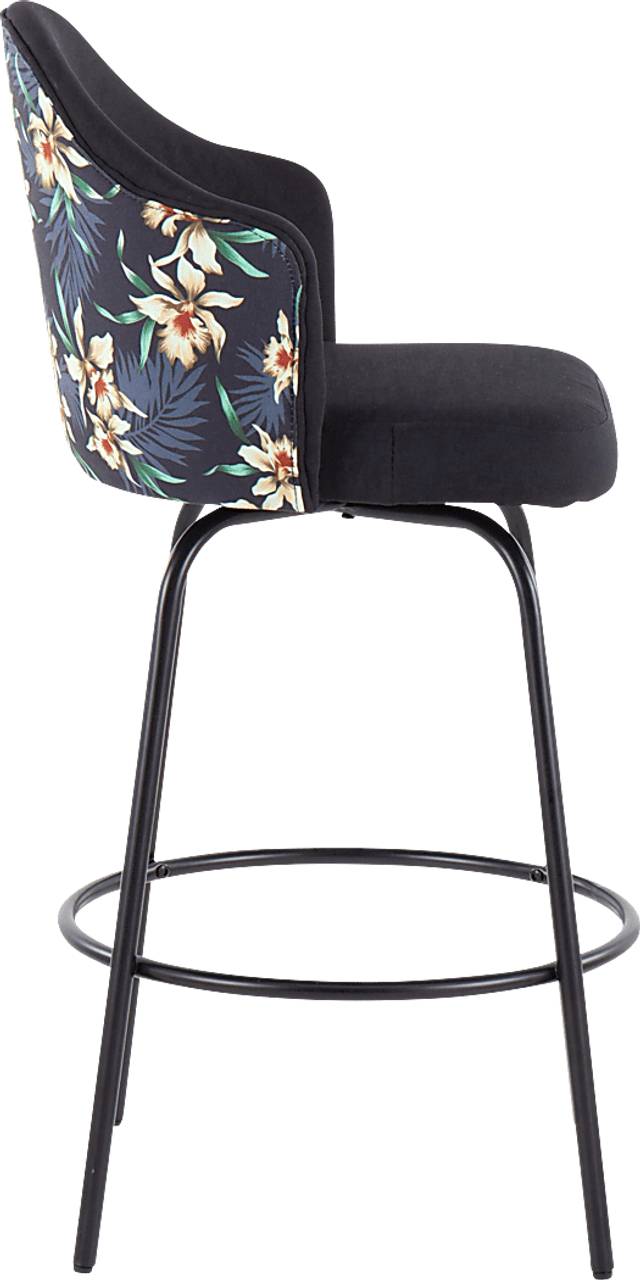 Laurina Black Counter Height Stool, Set of 2 - Thumbnail - Image 3