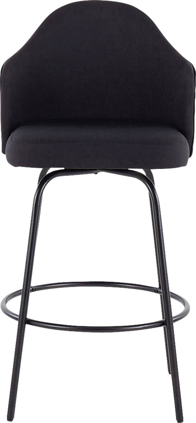Laurina Black Counter Height Stool, Set of 2 - Thumbnail - Image 6