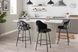 Laurina Black Counter Height Stool, Set of 2
