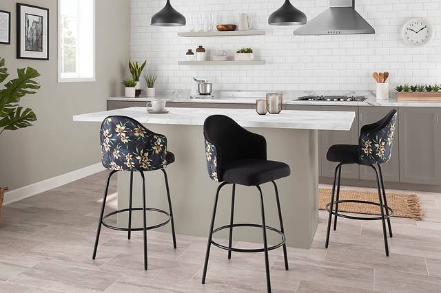 Laurina Black Counter Height Stool, Set of 2 - Thumbnail - Image 10