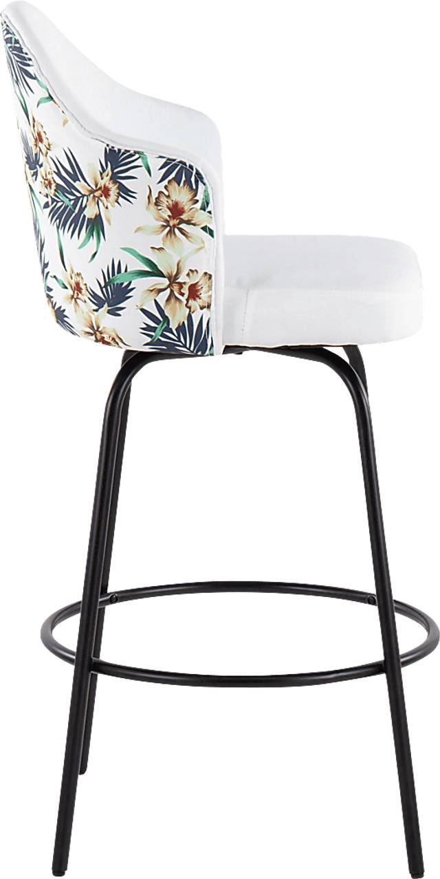 Laurina White Counter Height Stool, Set of 2 - Thumbnail - Image 3