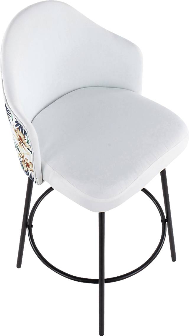 Laurina White Counter Height Stool, Set of 2 - Thumbnail - Image 7