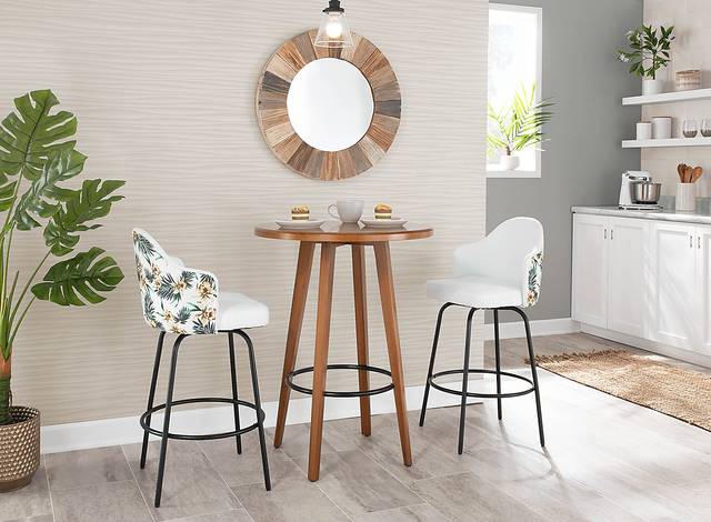 Laurina White Counter Height Stool, Set of 2 - Thumbnail - Image 9