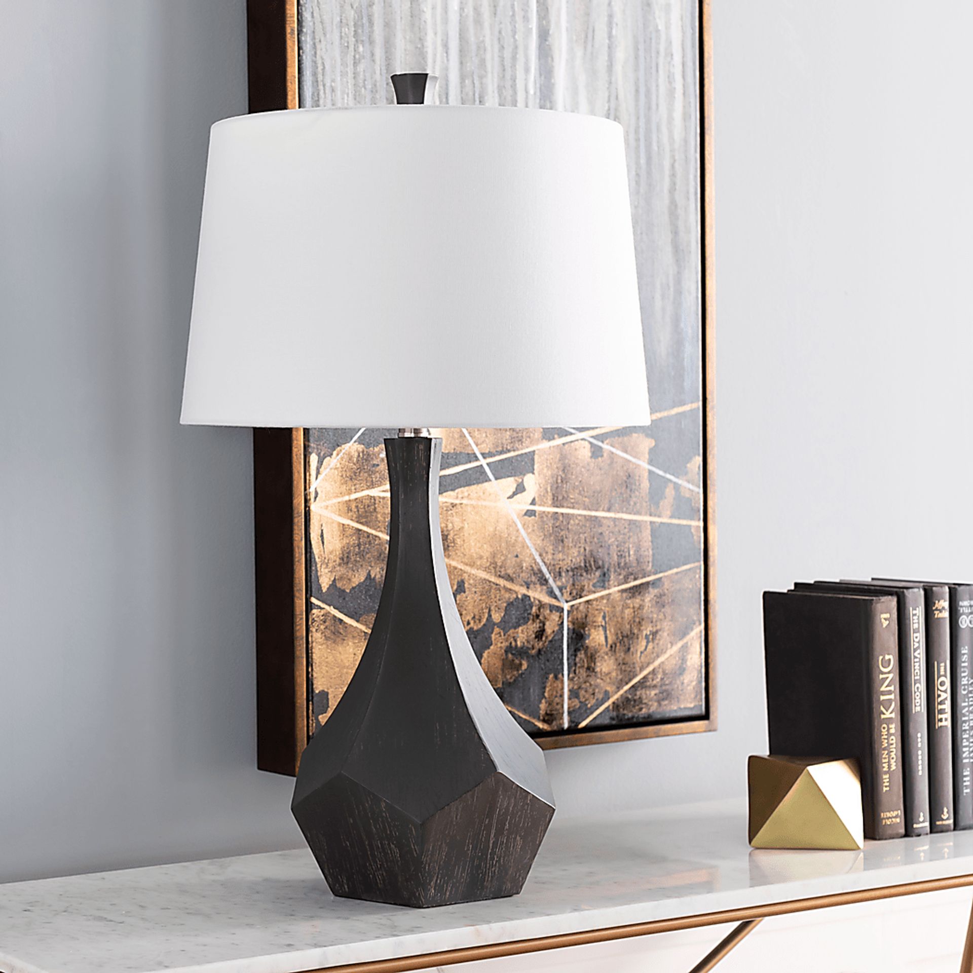 Lauriston Oaks Gray Lamp - Image 2