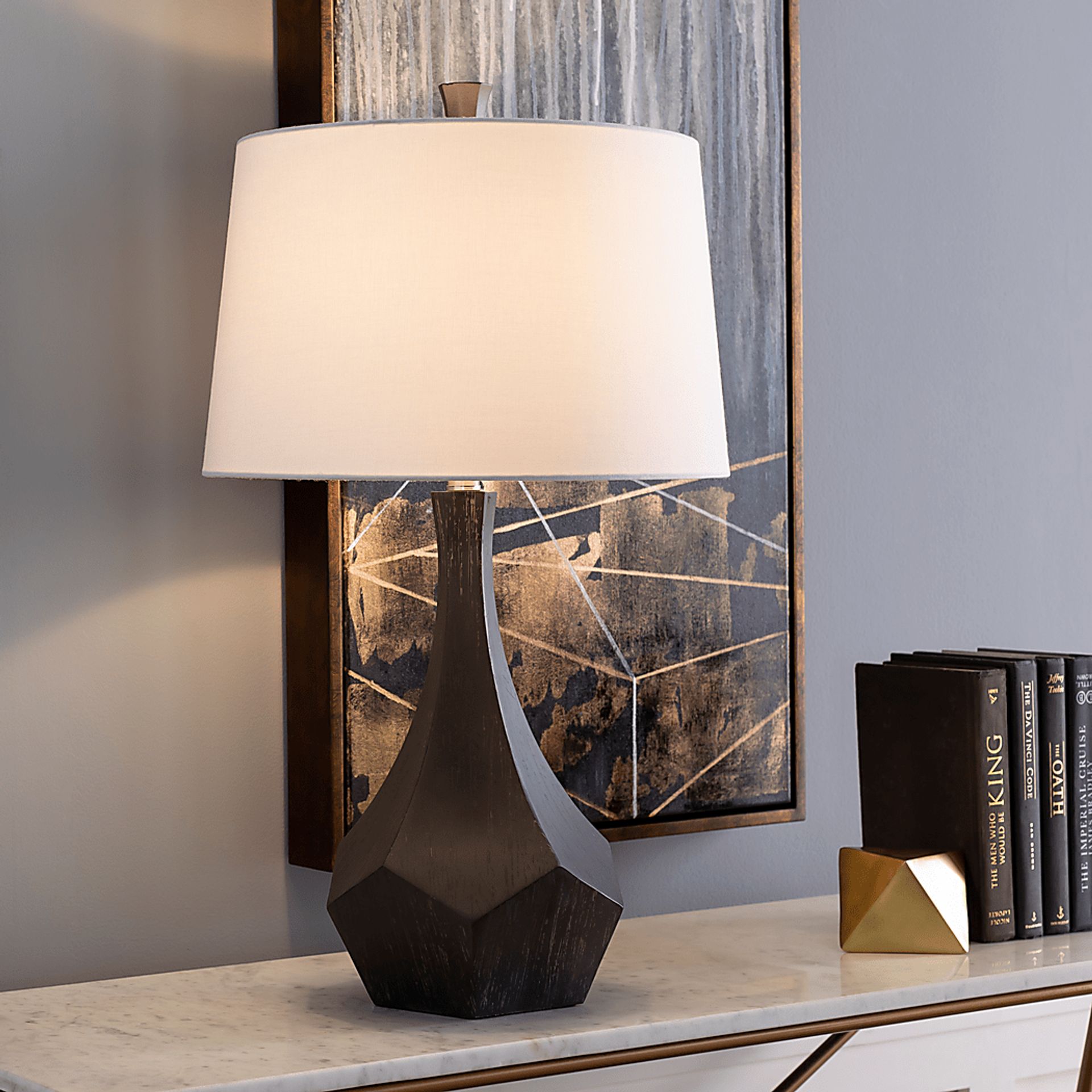 Lauriston Oaks Gray Lamp - Image 8