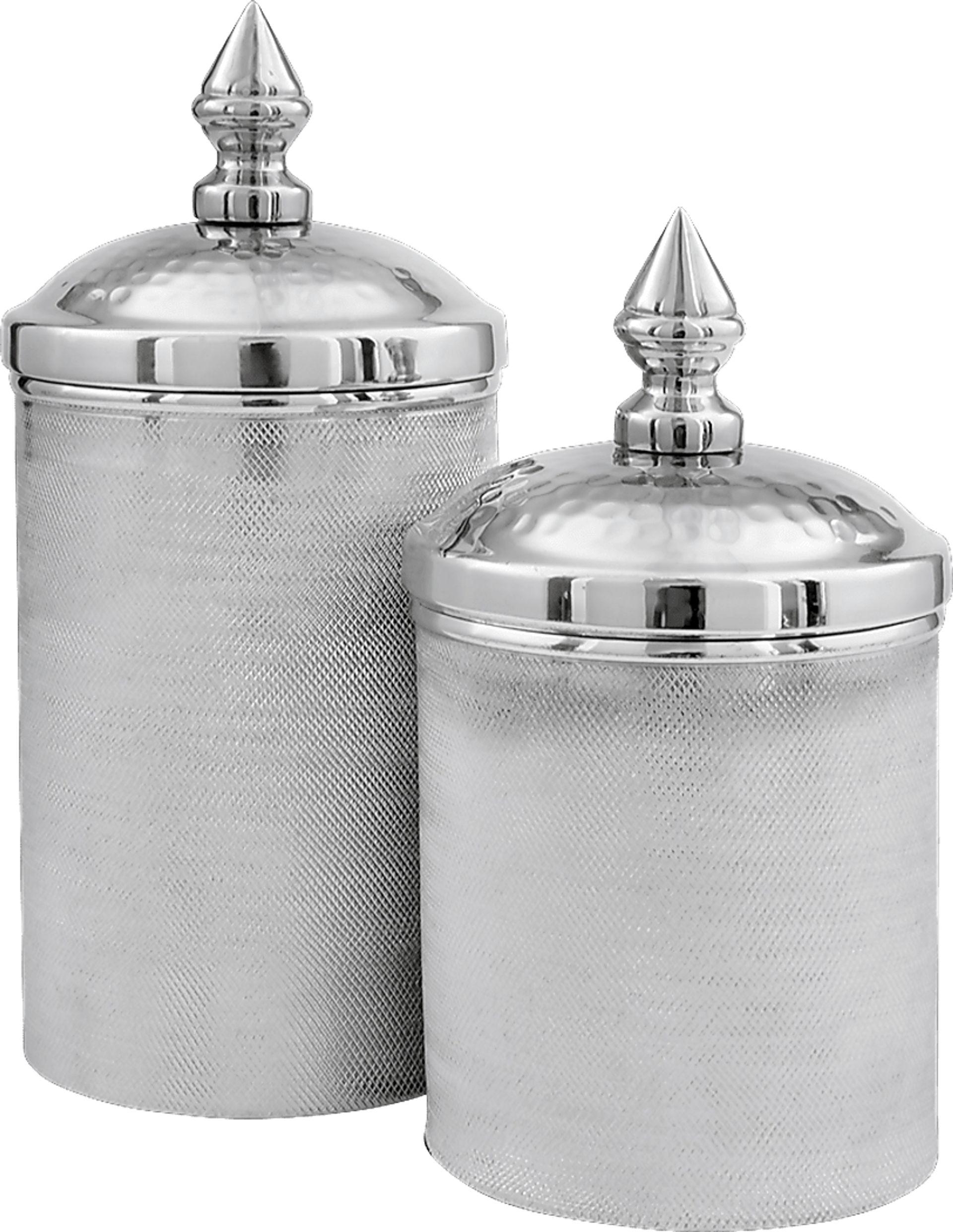 Laurynn Silver Canisters, Set of 2 - Image 1