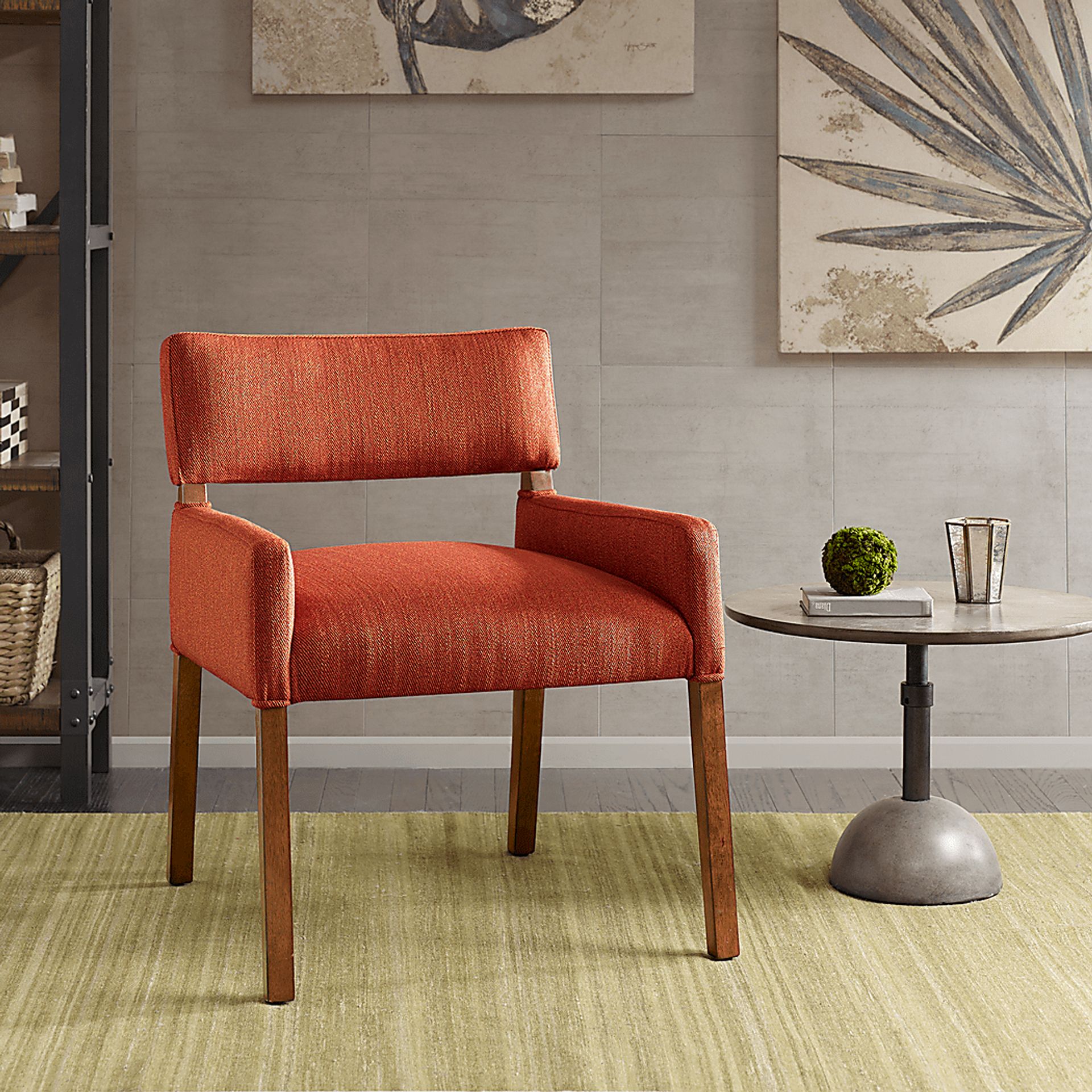 Laurynwood Orange Accent Chair - Image 1