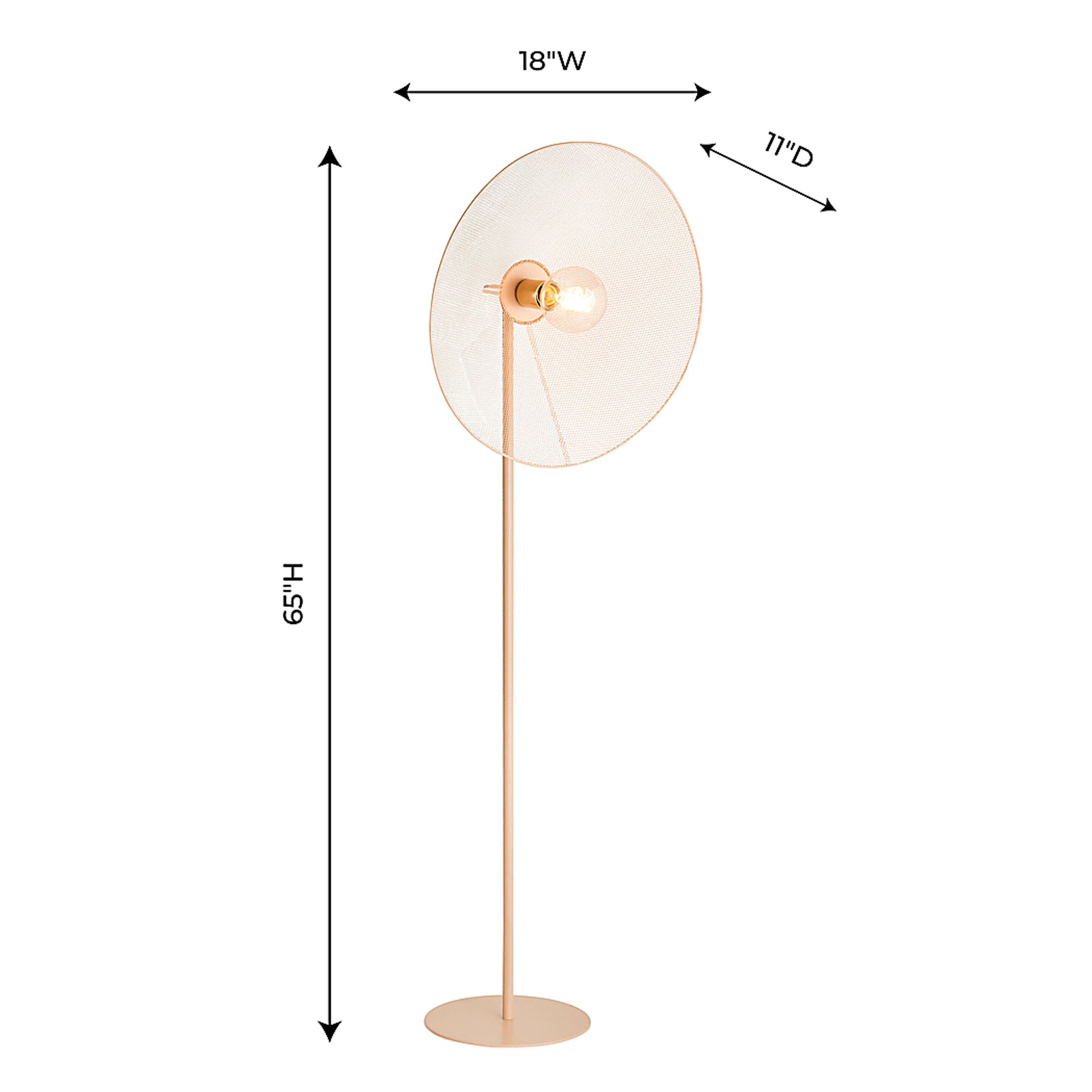 Lauser Blush Floor Lamp - Image 6