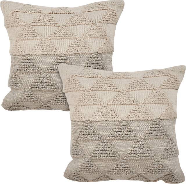 Lavellar Beige Accent Pillow Set of 2 - Thumbnail - Image 1