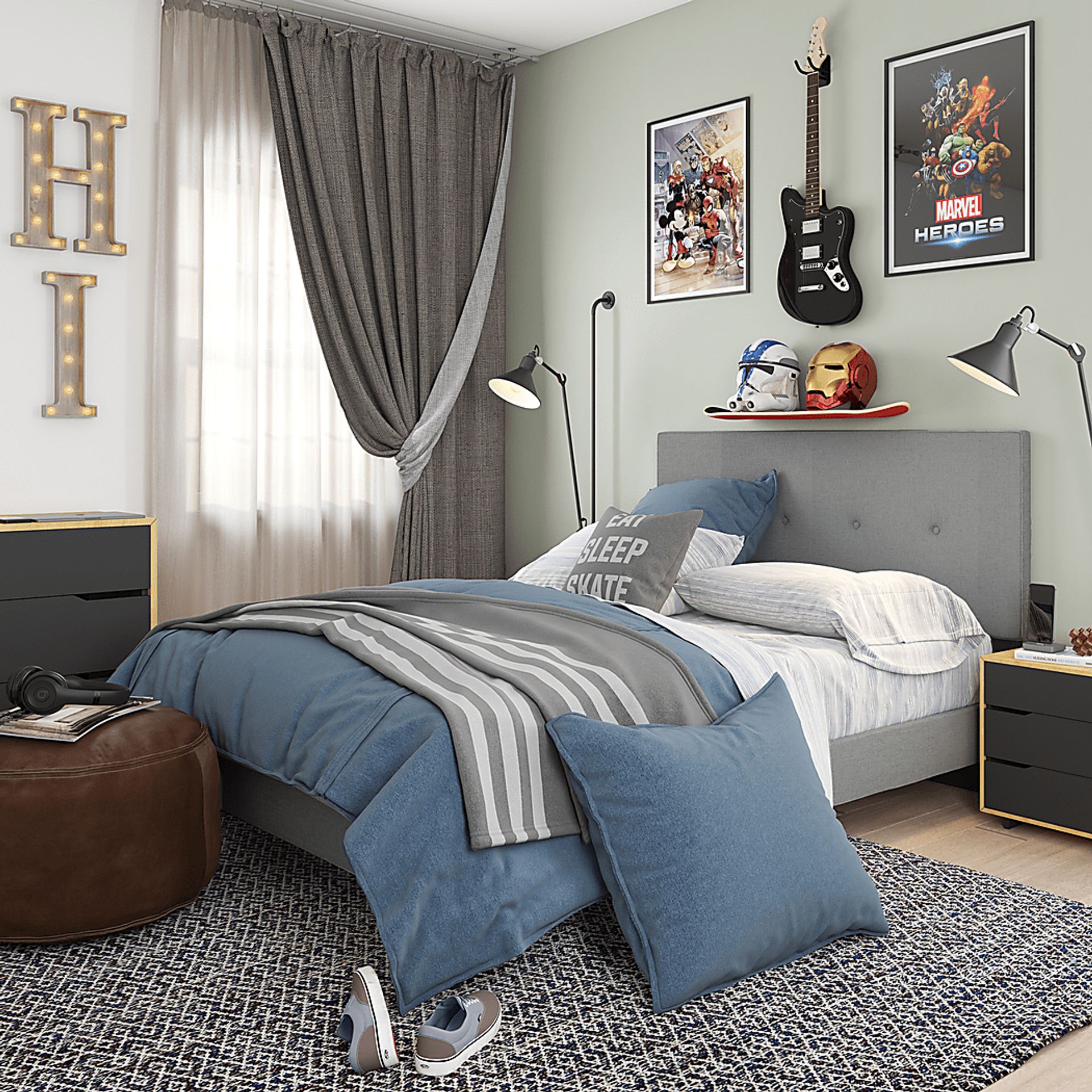 Laventina Gray Full Bed - Image 8