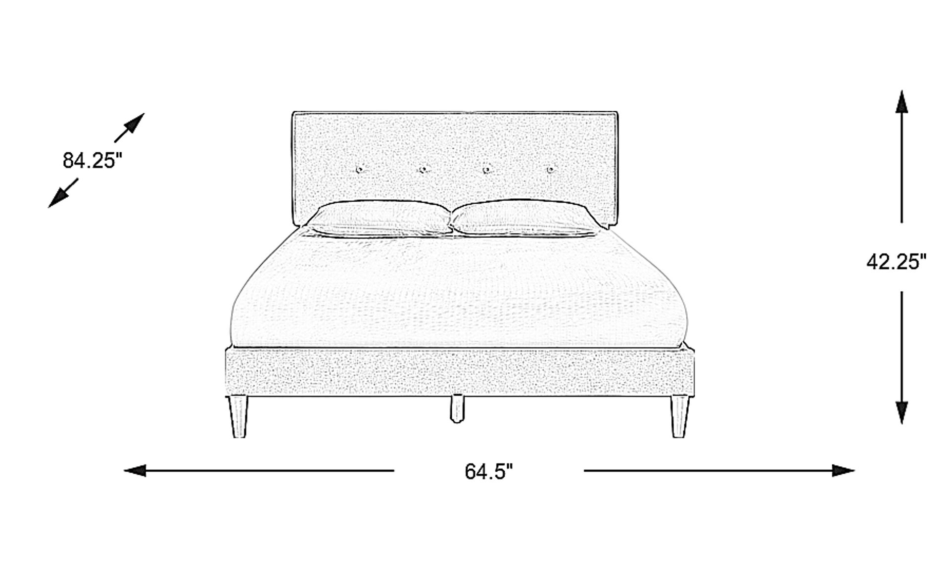 Dimension Image. Please refer to the Dimension Tab on this page for dimension details.