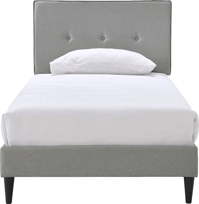 Laventina Gray Twin Bed - Thumbnail - Image 2