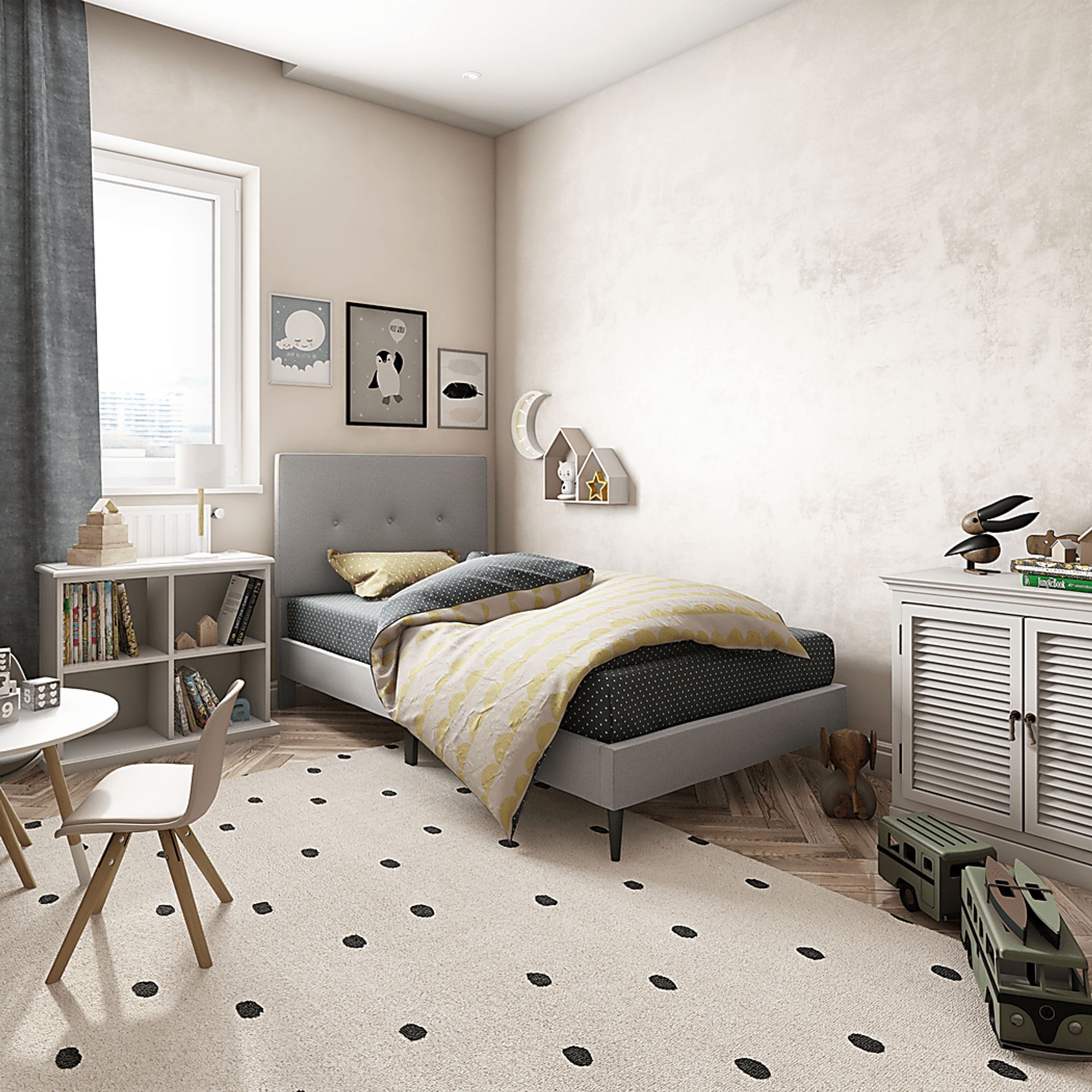 Laventina Gray Twin Bed - Image 8