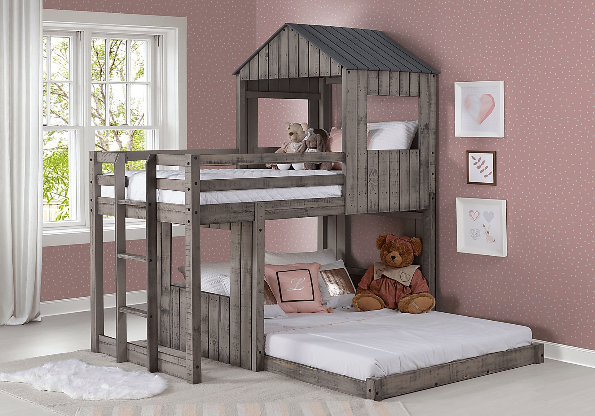 Laverock Gray Twin/Full Bunk Bed - Image 2