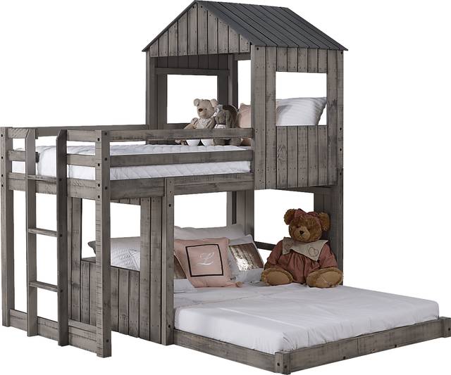 Laverock Gray Twin/Full Bunk Bed - Thumbnail - Image 1