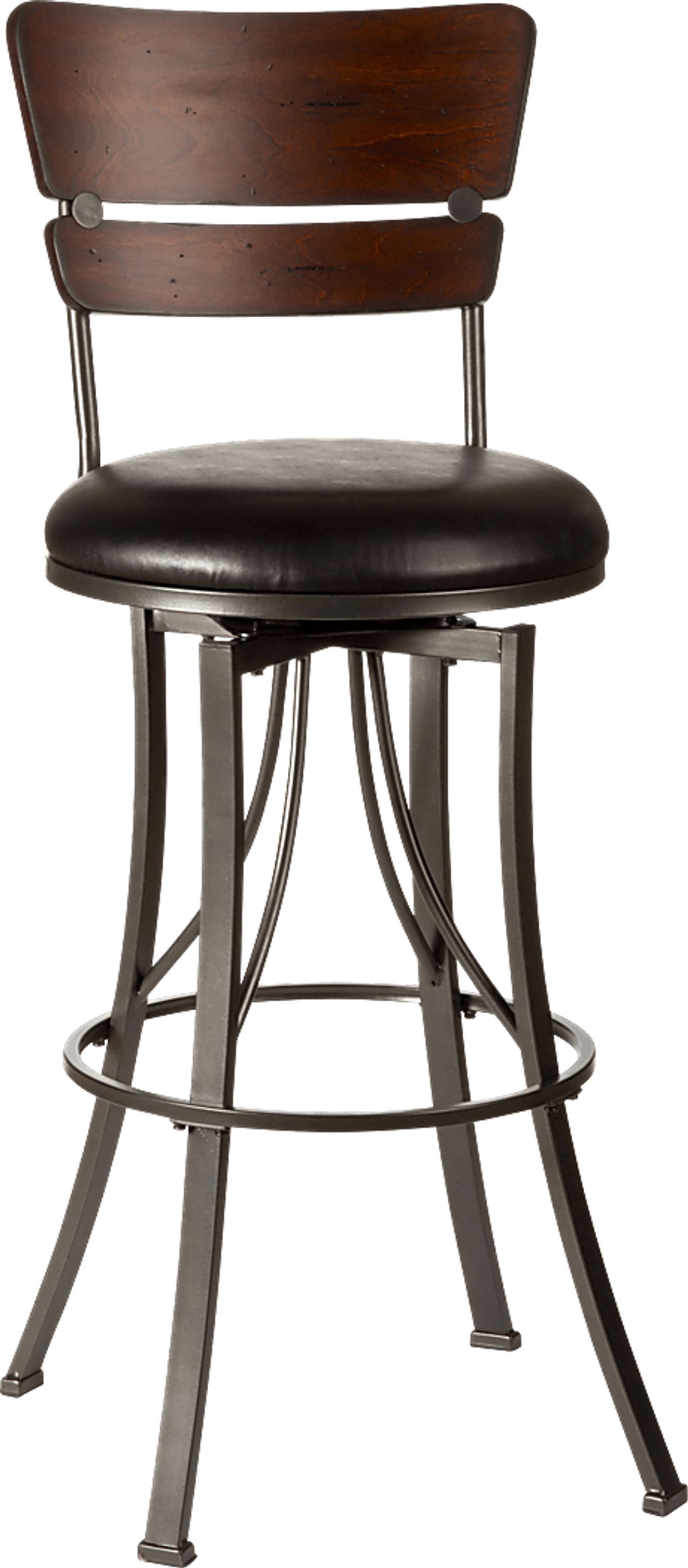 Lavista Cherry,Metal Dark Wood,Metal Counter Height Stool Rooms to Go