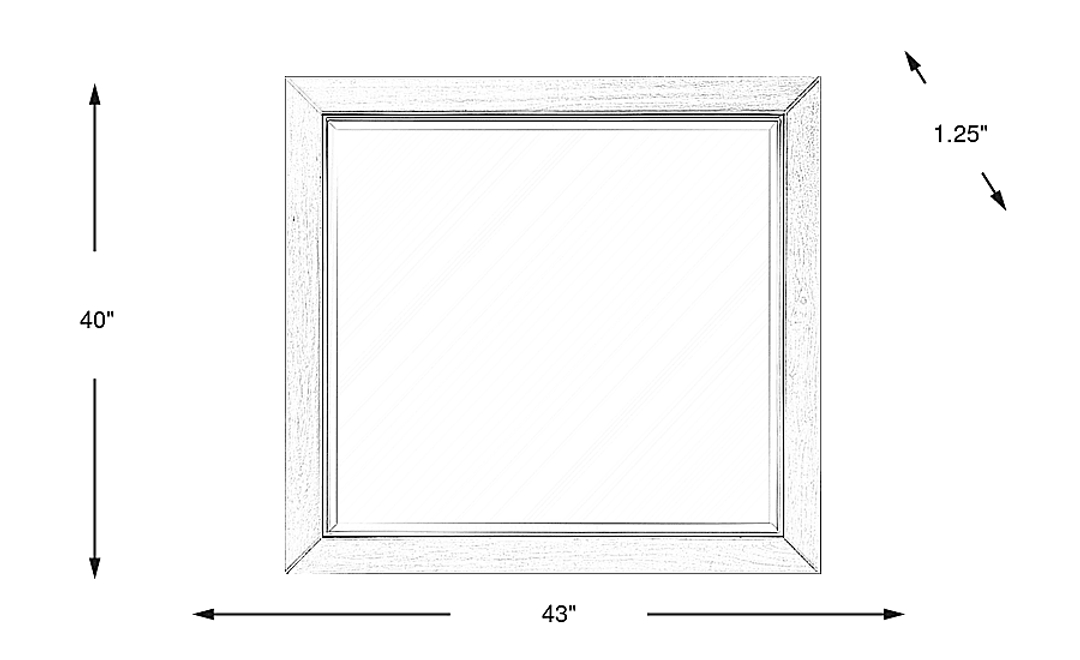 Lavo Brown Cherry Mirror