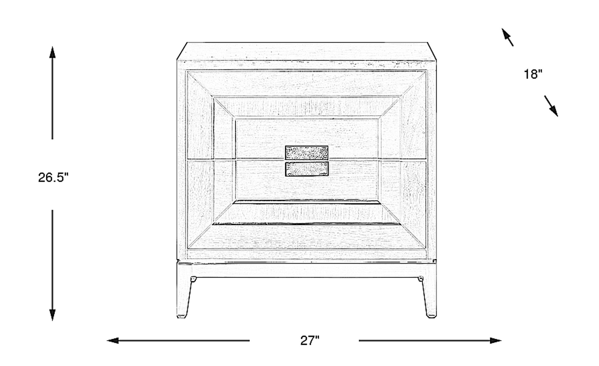 Dimension Image. Please refer to the Dimension Tab on this page for dimension details.