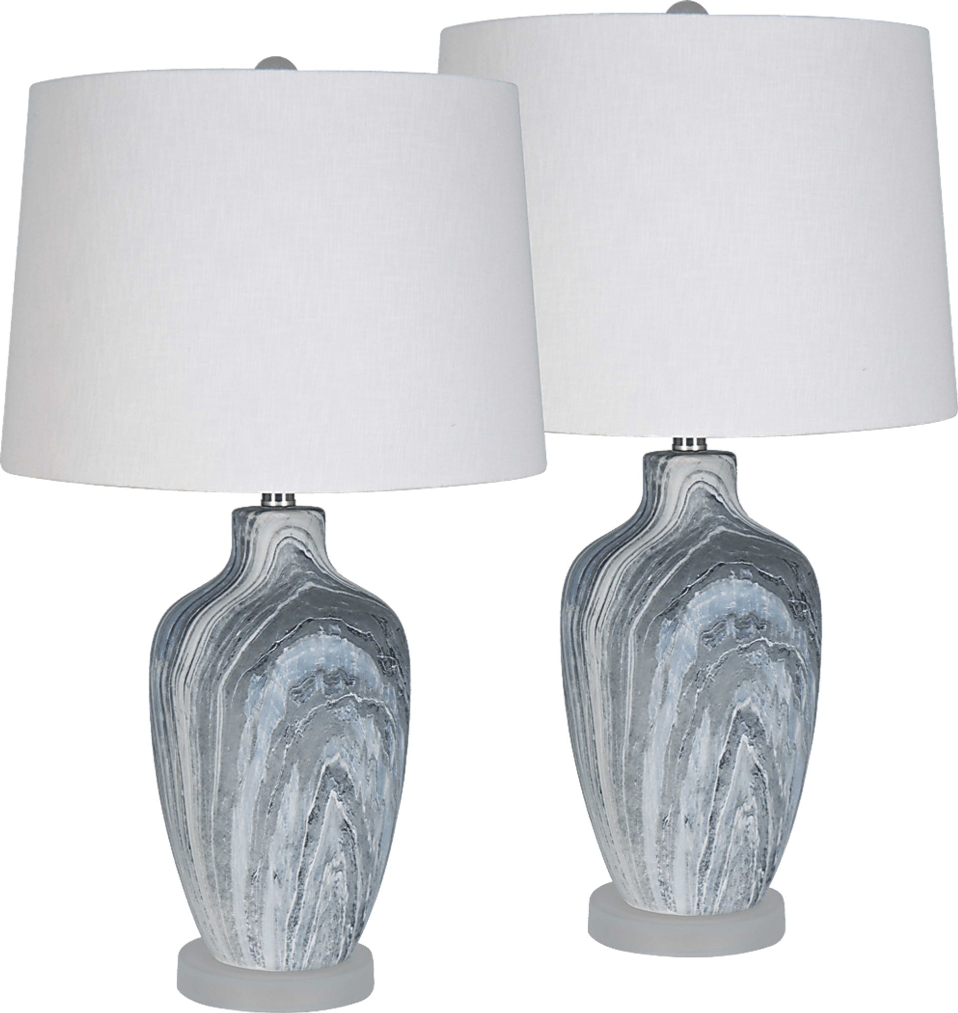 Lavonne Spring Blue Lamp, Set of 2 - Image 1