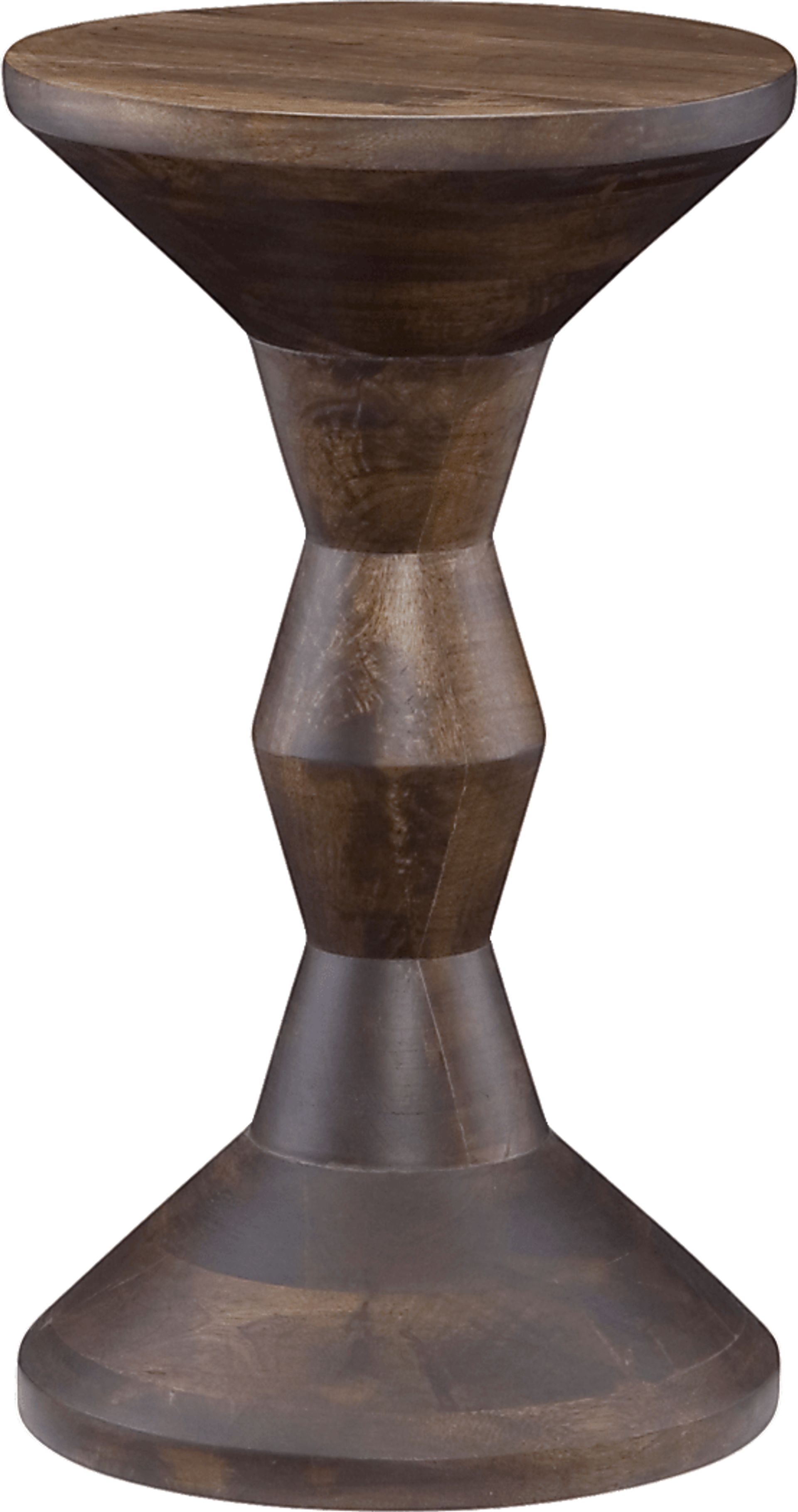 Lawen Brown Accent Stool - Image 1