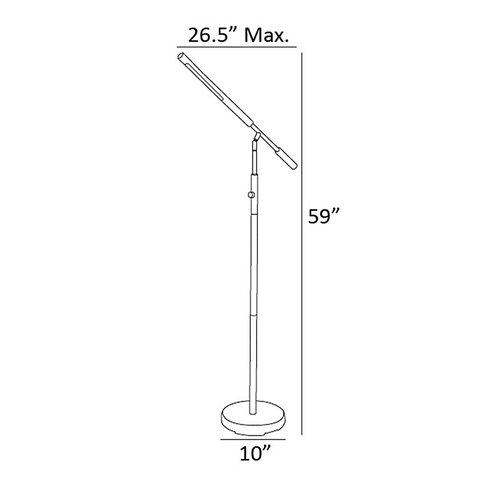 Lawnton Loop Silver Floor Lamp - Image 4