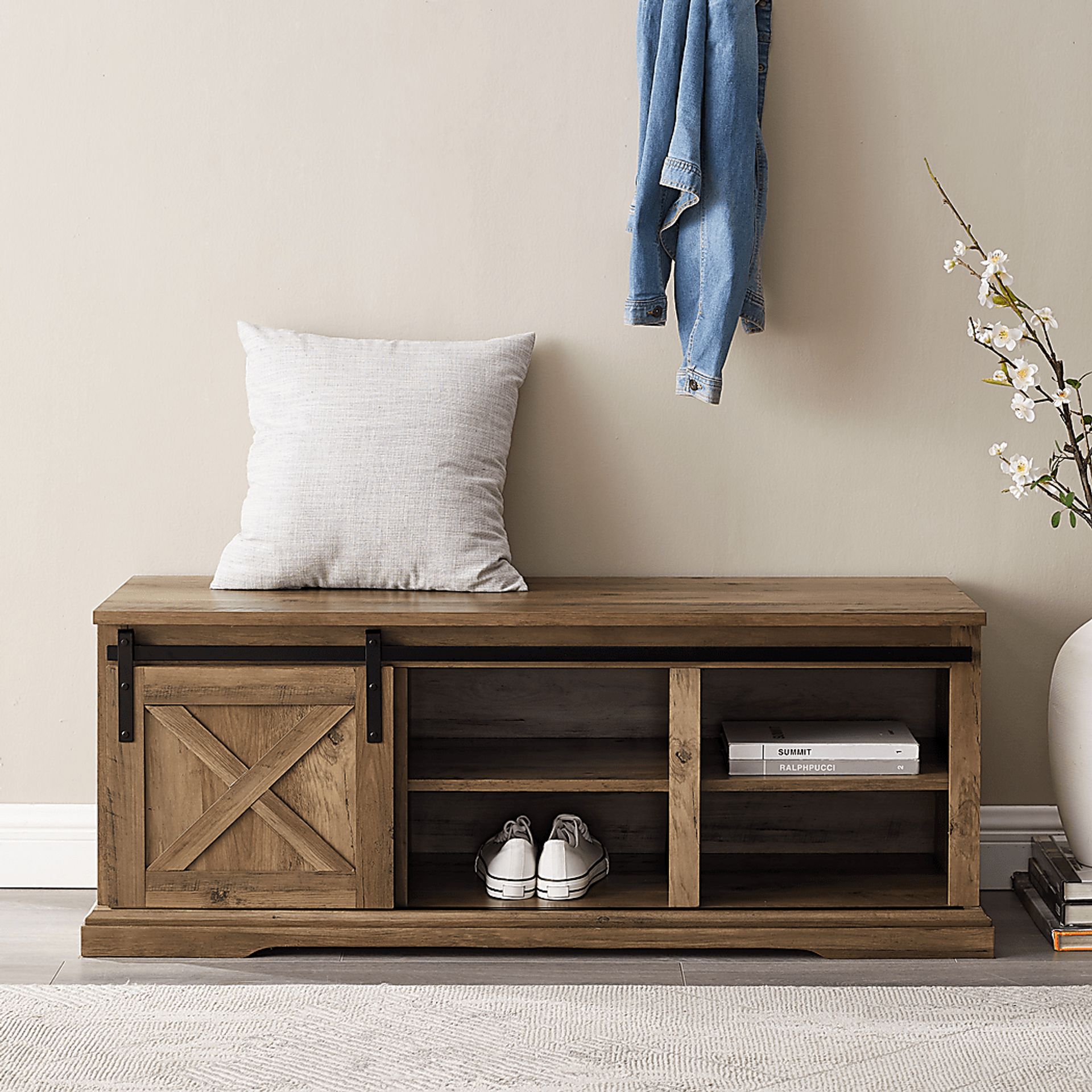 Lawther Barnwood Accent Bench - Image 5