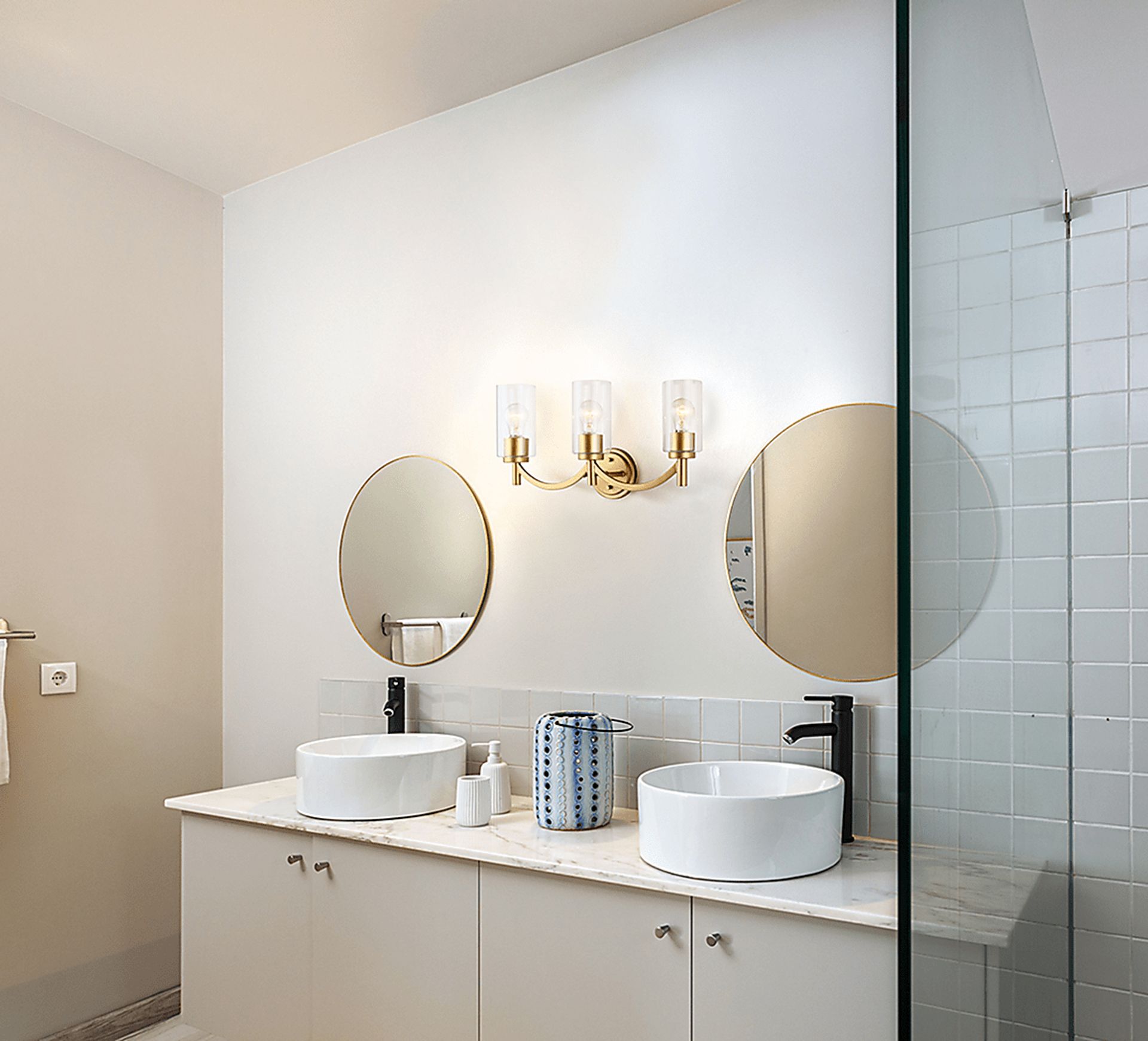 Lawton Street Brass Sconce - Image 3