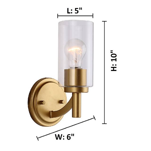 Lawton Street Gold Sconce - Thumbnail - Image 2