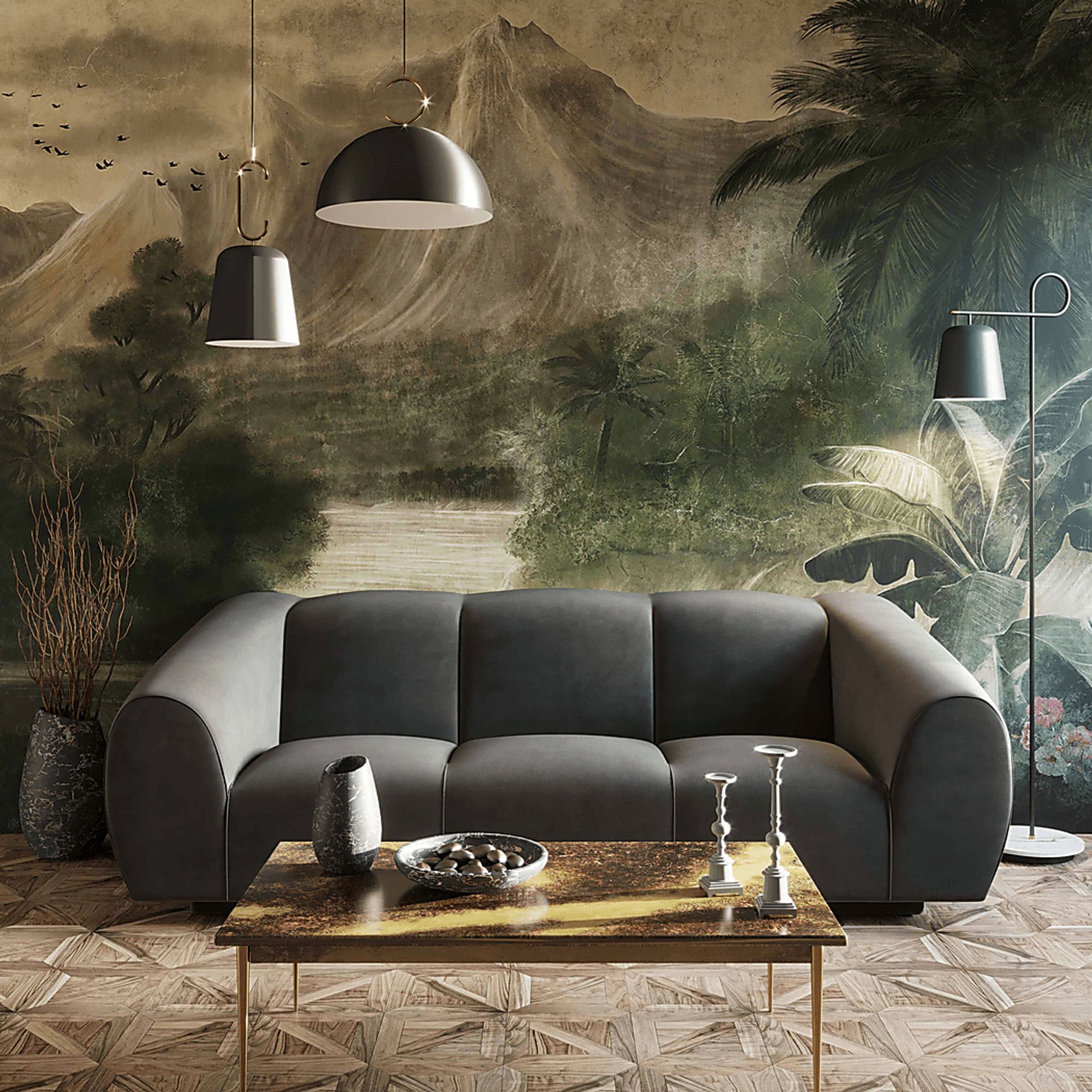 Laxera Brass Cocktail Table - Image 6
