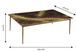 Laxera Brass Cocktail Table