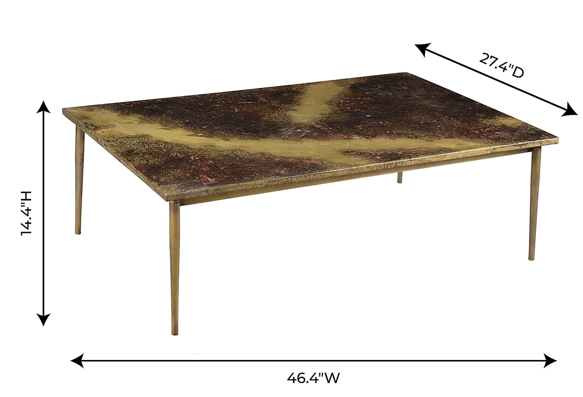 Laxera Brass Cocktail Table - Image 7