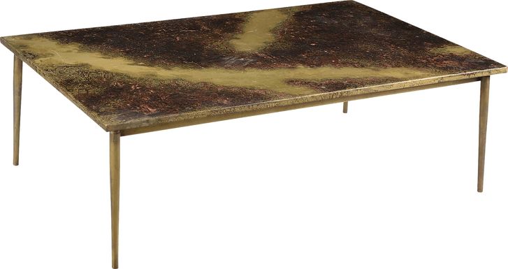 Laxera Brass Cocktail Table