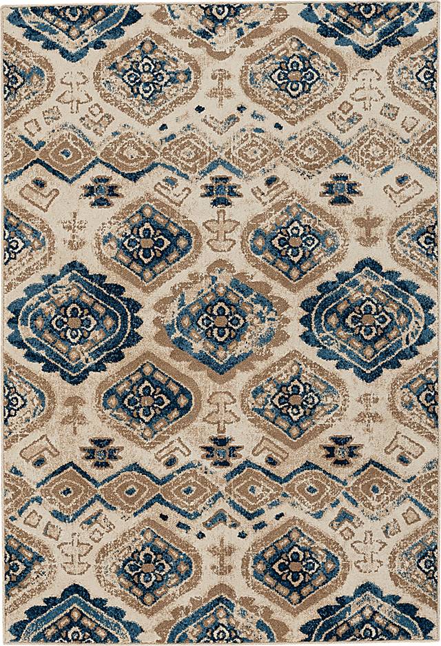 Laydon Blue 7'8 x 10'10 Rug - Thumbnail - Image 1
