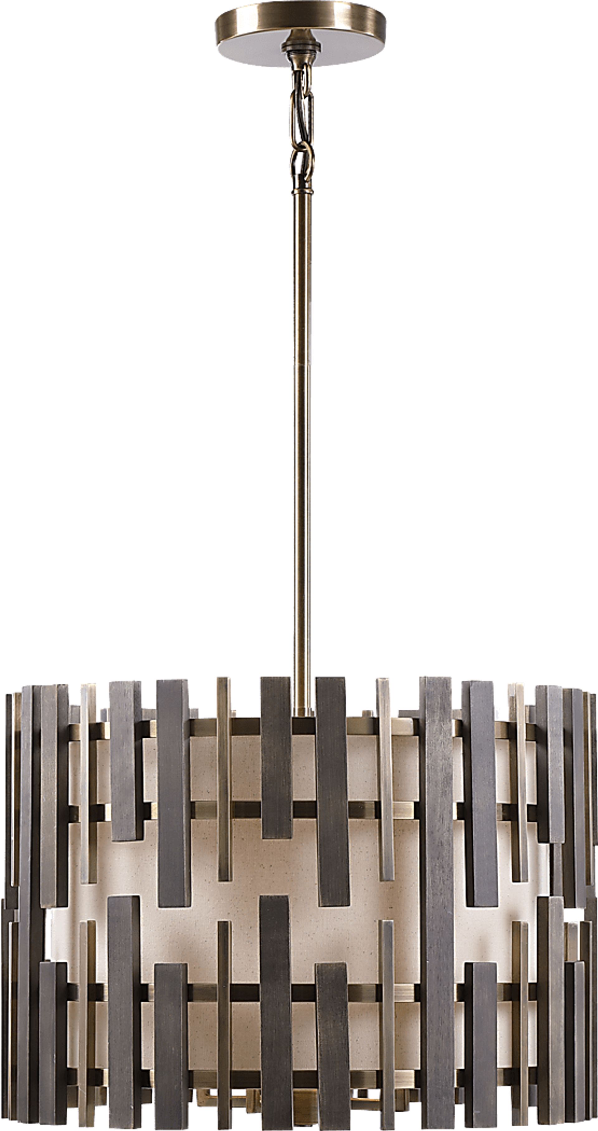 Layla Bend Gray Pendant - Image 1