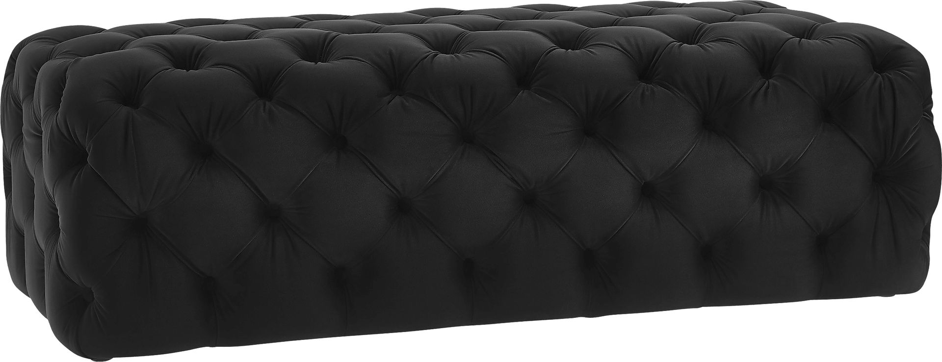Layla Quinn Black Ottoman - Image 1