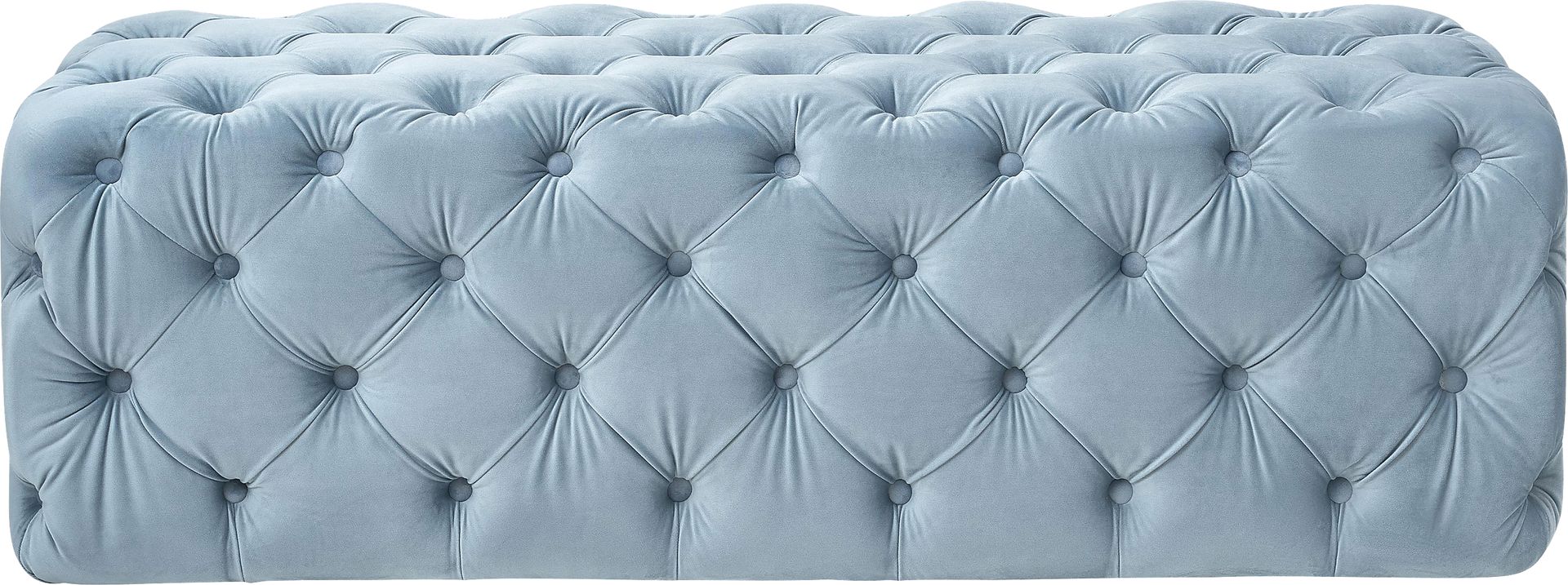 Layla Quinn Blue Ottoman - Image 2