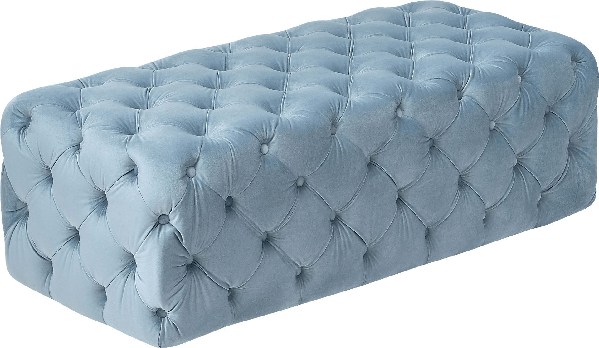 Layla Quinn Blue Ottoman - Image 3