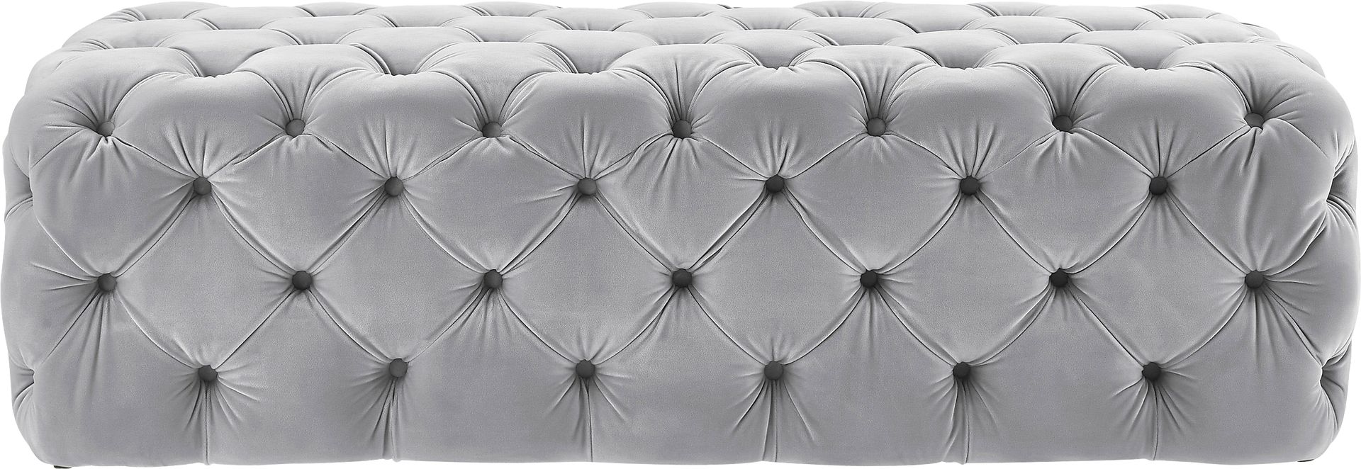 Layla Quinn Gray Ottoman - Image 3